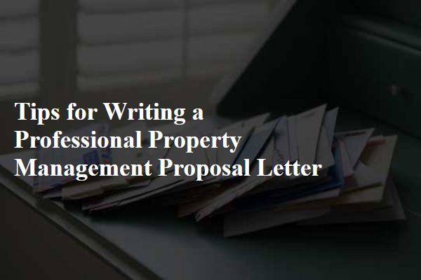Tips for Writing a Professional Property Management Proposal Letter