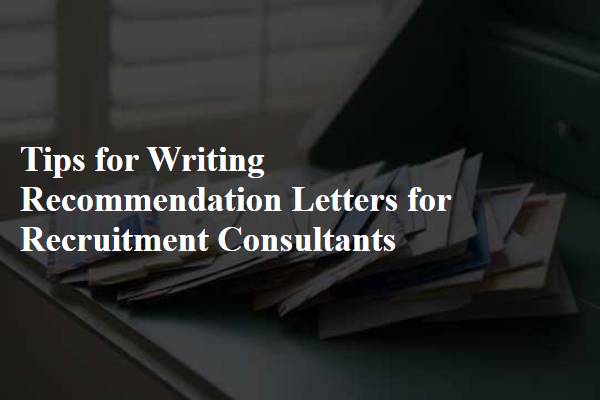 Tips for Writing Recommendation Letters for Recruitment Consultants