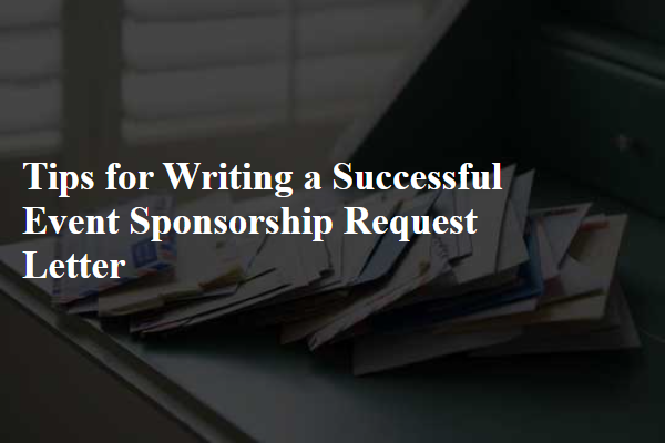 Tips for Writing a Successful Event Sponsorship Request Letter