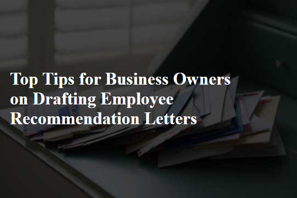 Top Tips for Business Owners on Drafting Employee Recommendation Letters