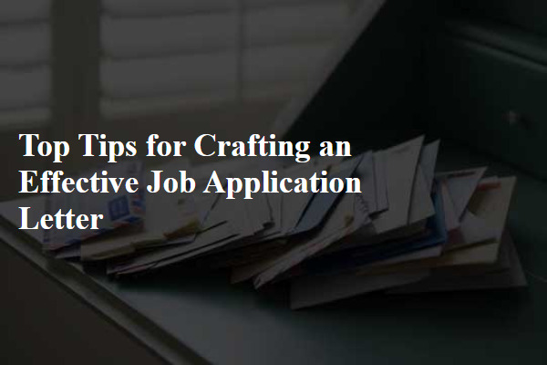 Top Tips for Crafting an Effective Job Application Letter