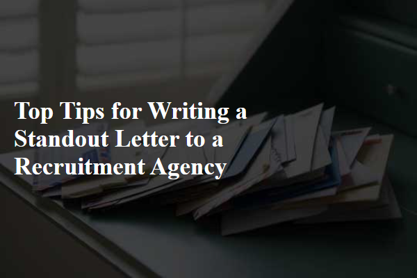 Top Tips for Writing a Standout Letter to a Recruitment Agency