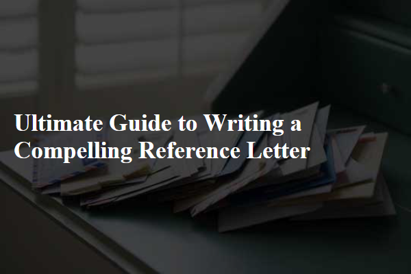 Ultimate Guide to Writing a Compelling Reference Letter