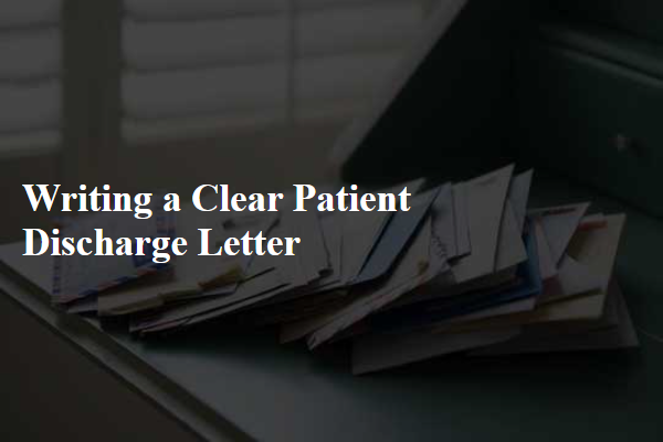 Writing a Clear Patient Discharge Letter