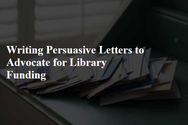 Writing Persuasive Letters to Advocate for Library Funding