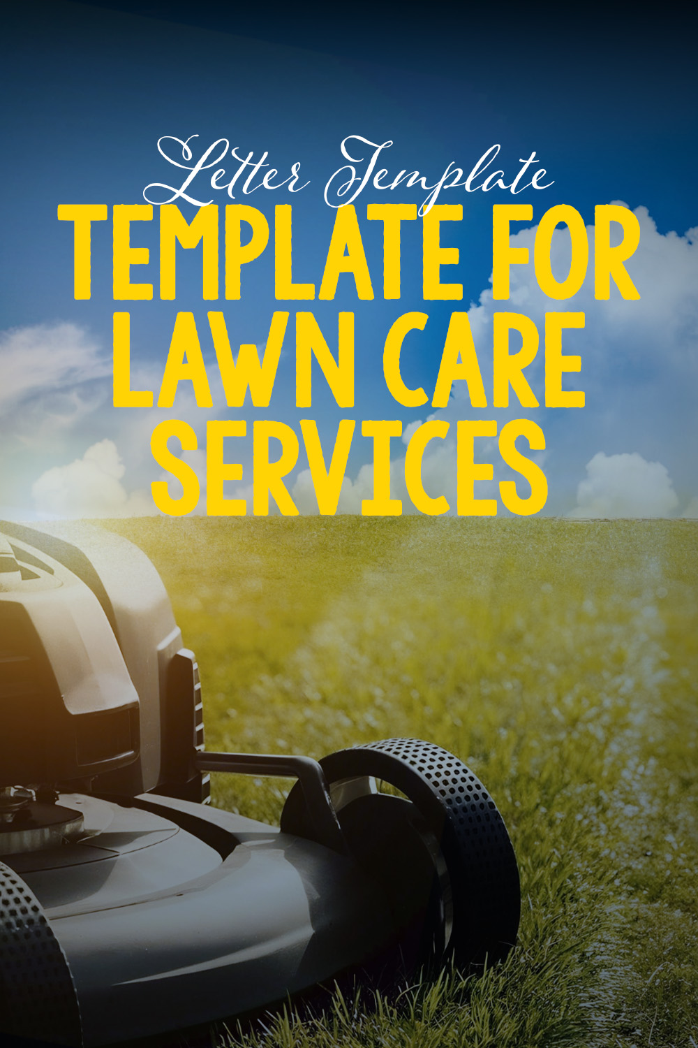Letter Template For Lawn Care Services
