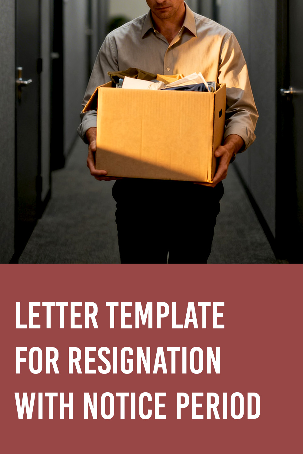 Letter Template For Resignation With Notice Period