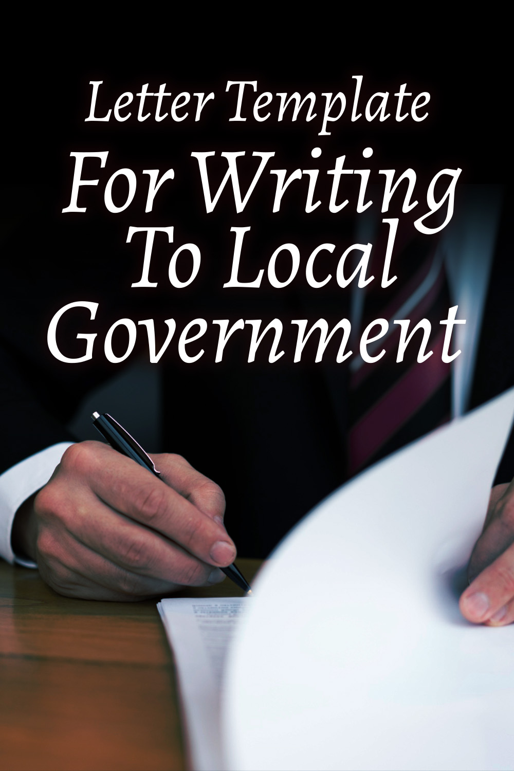 Letter Template For Writing To Local Government
