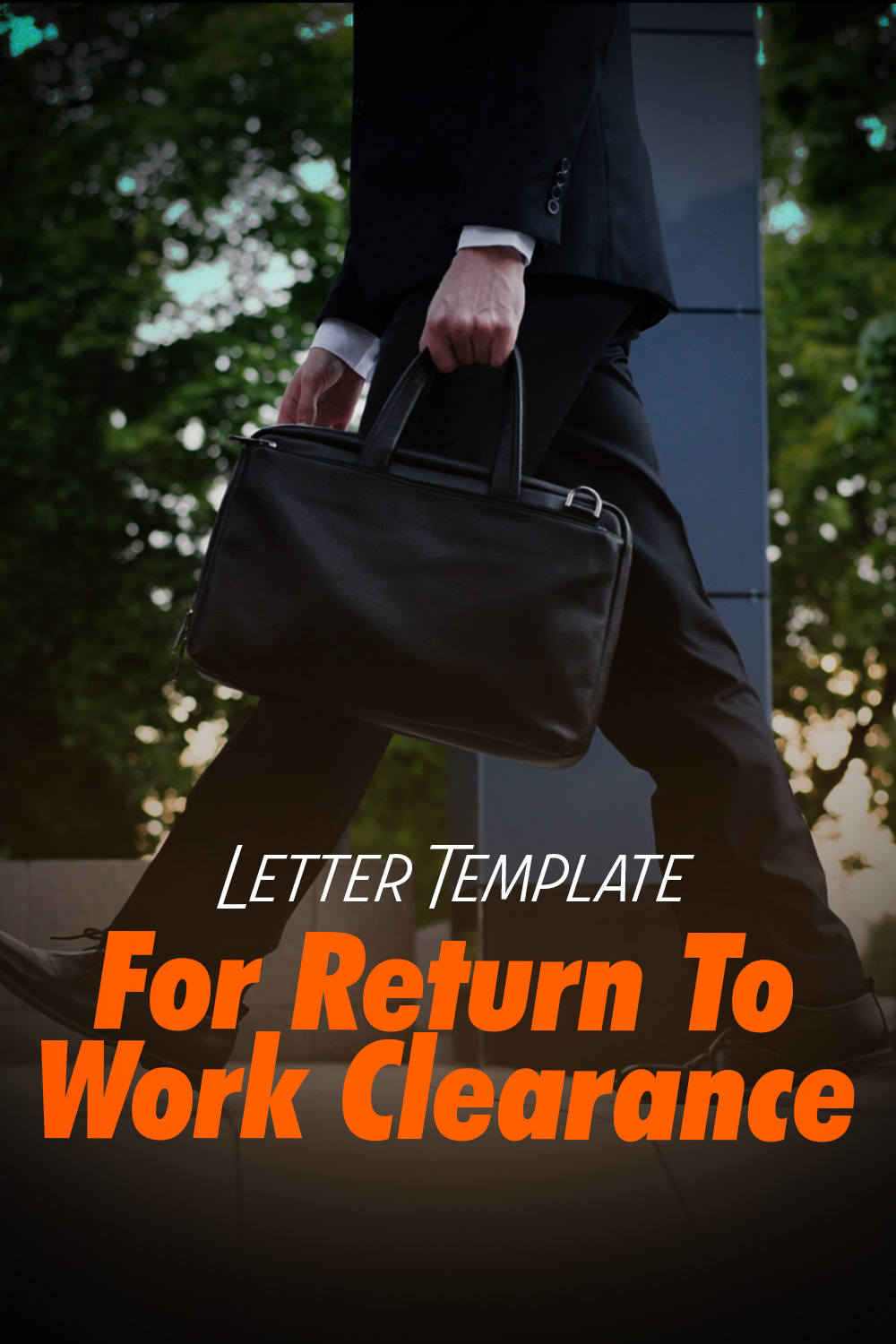 Letter Template For Return To Work Clearance