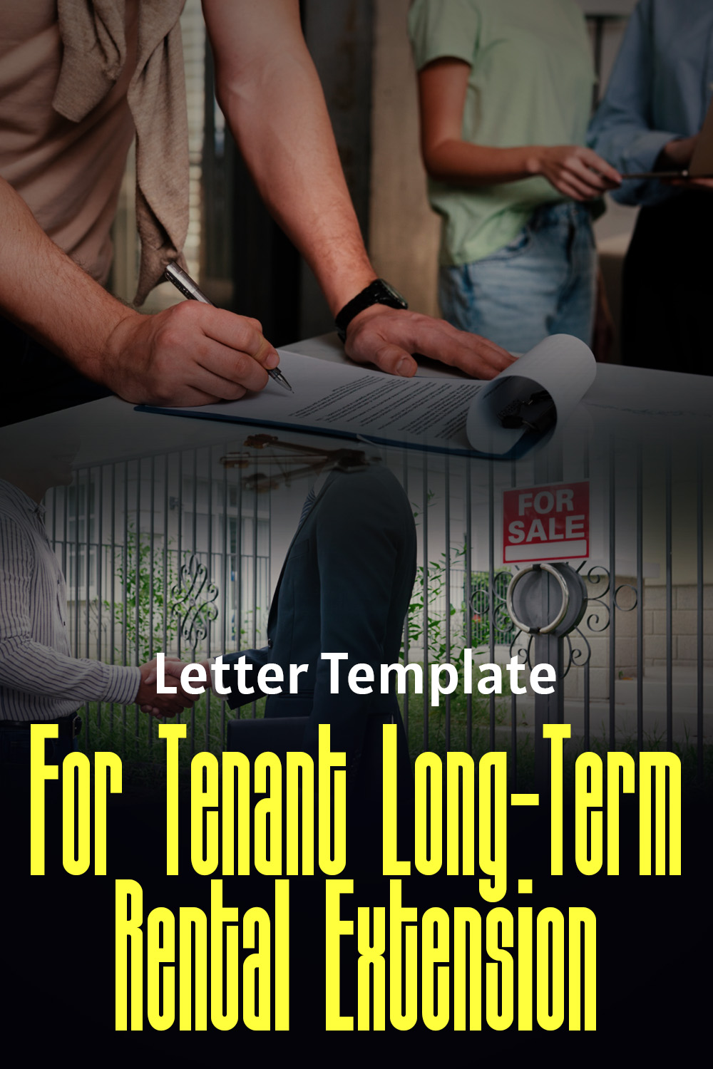 Letter Template For Tenant Long-Term Rental Extension