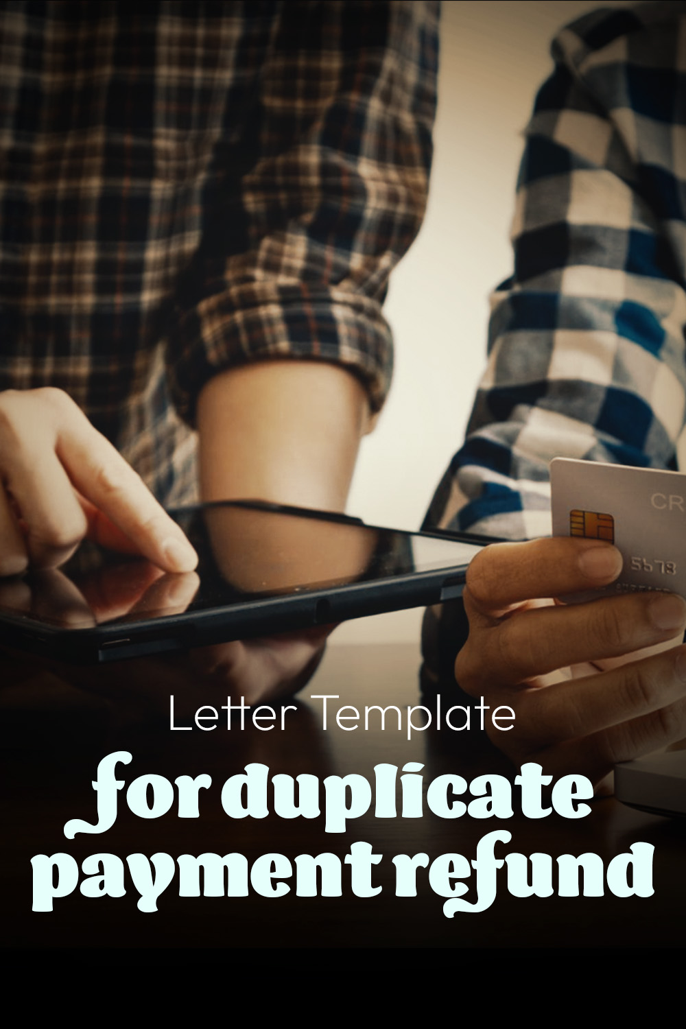 Letter Template For Duplicate Payment Refund