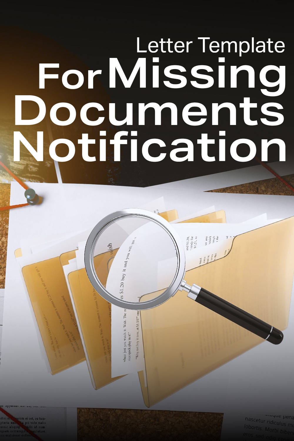 Letter Template For Missing Documents Notification