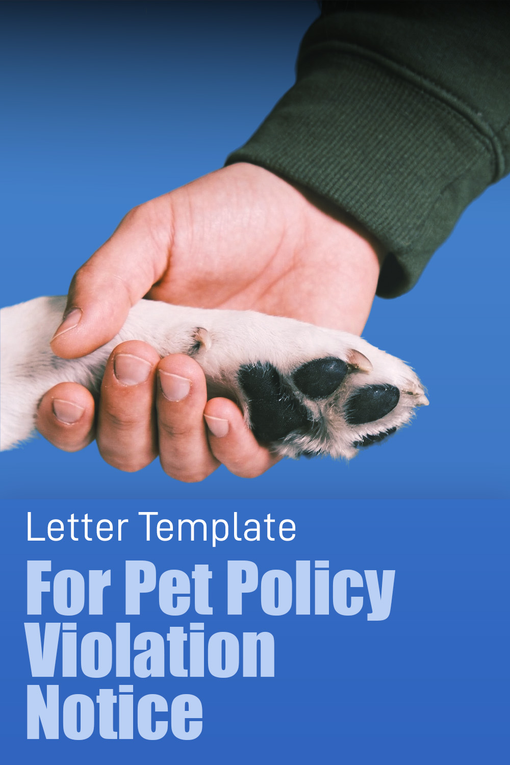 Letter Template For Pet Policy Violation Notice