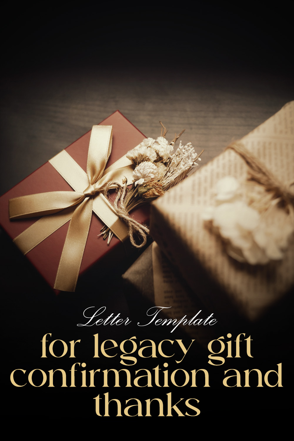 Letter Template For Legacy Gift Confirmation And Thanks