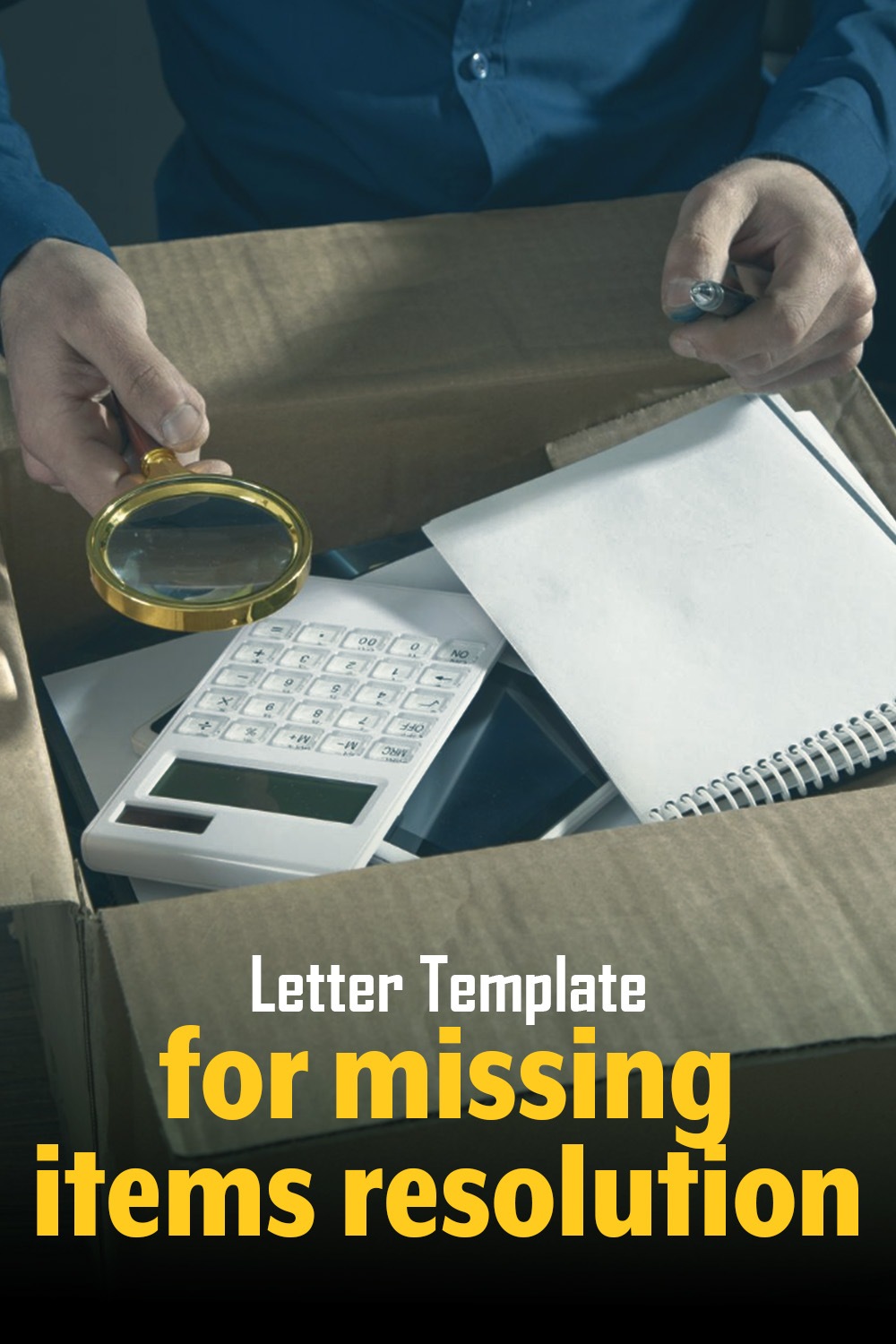 Letter Template For Missing Items Resolution