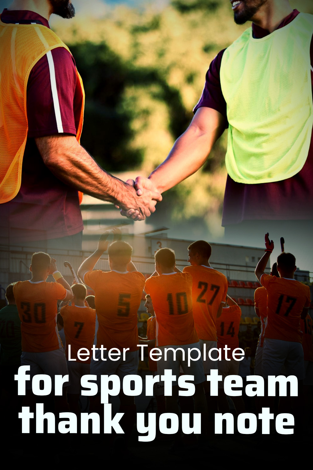 Letter Template For Sports Team Thank You Note