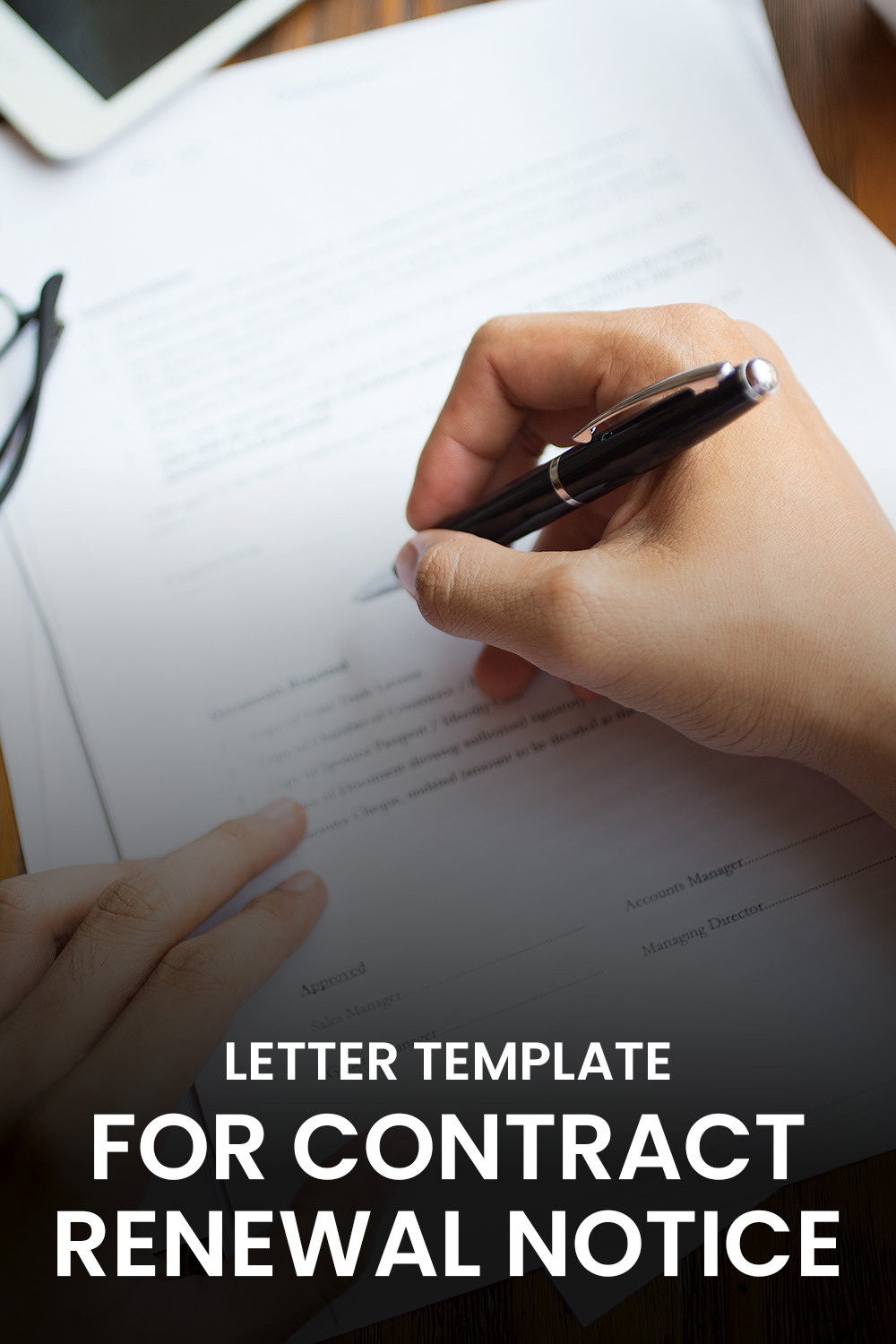 Letter Template For Contract Renewal Notice