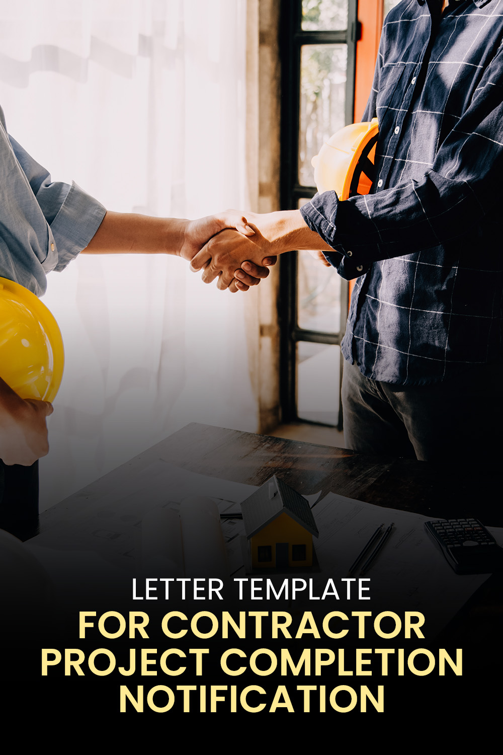 Letter Template For Contractor Project Completion Notification