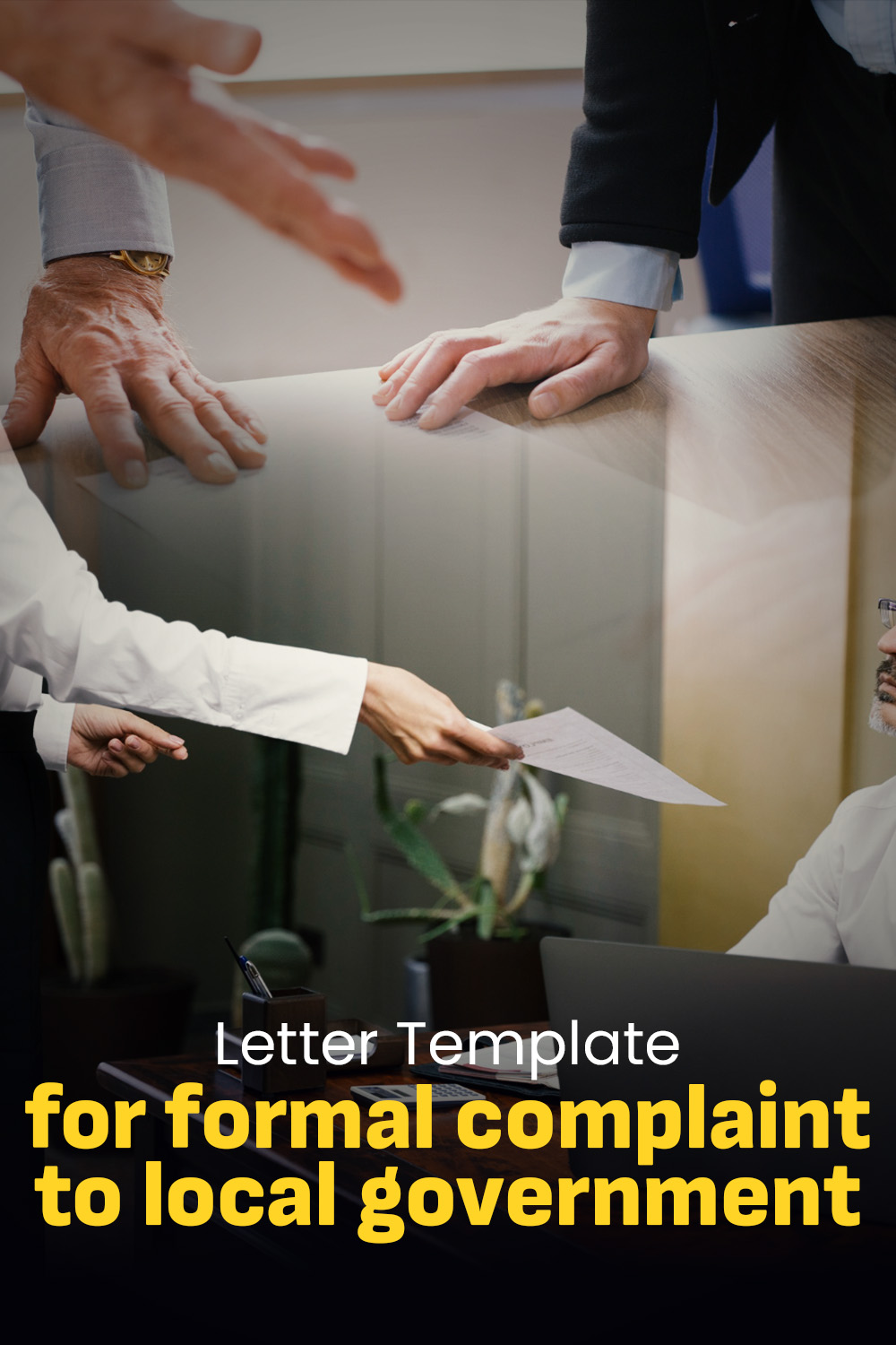 Letter Template For Formal Complaint To Local Government
