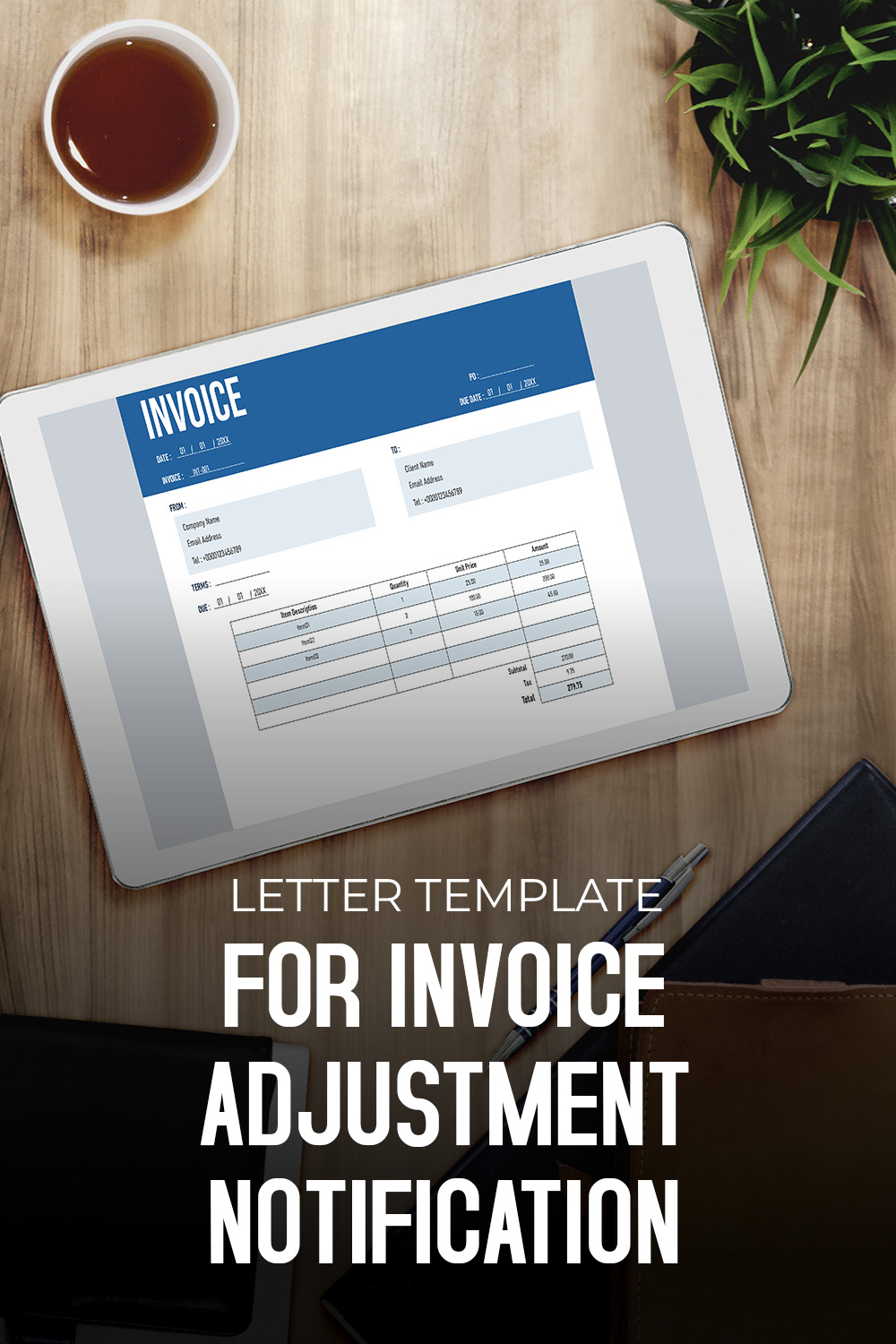 Letter Template For Invoice Adjustment Notification