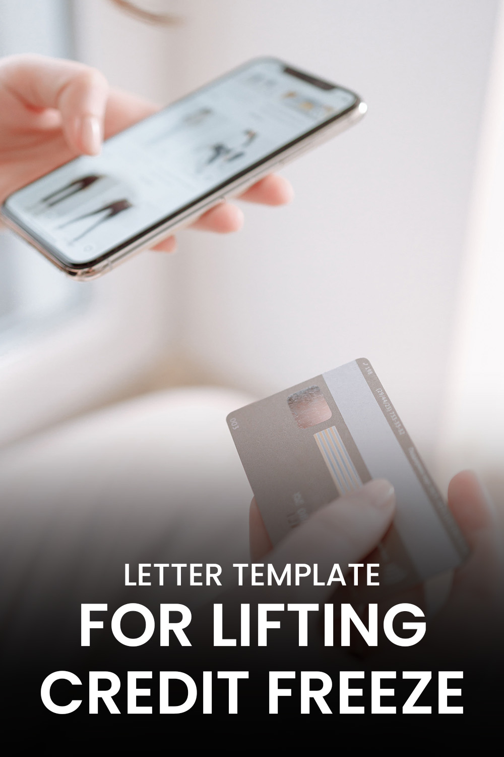 Letter Template For Lifting Credit Freeze