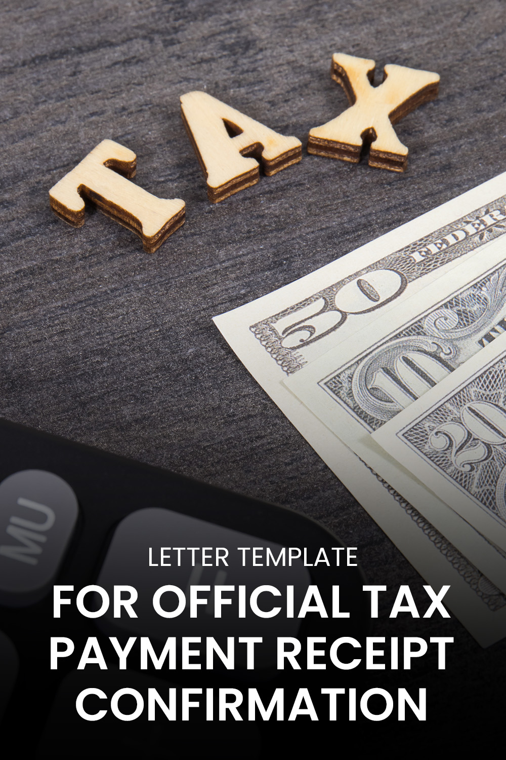 Letter Template For Official Tax Payment Receipt Confirmation