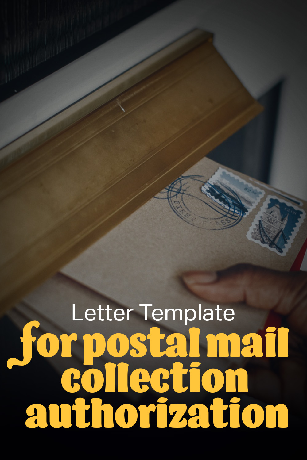 Letter Template For Postal Mail Collection Authorization