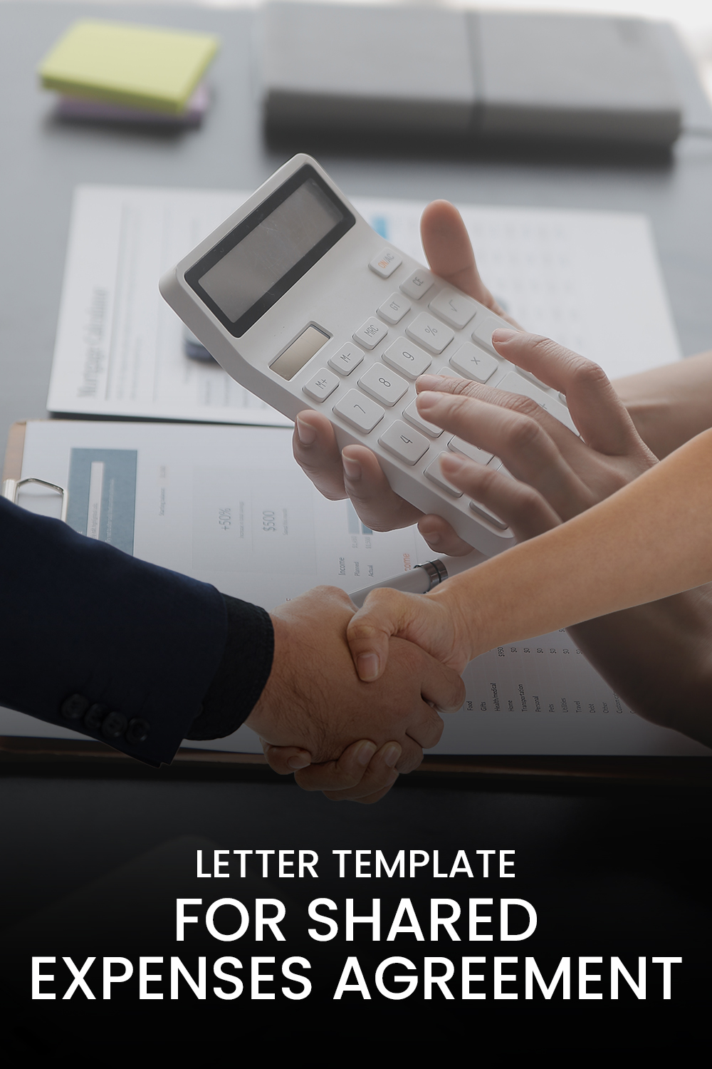 Letter Template For Shared Expenses Agreement