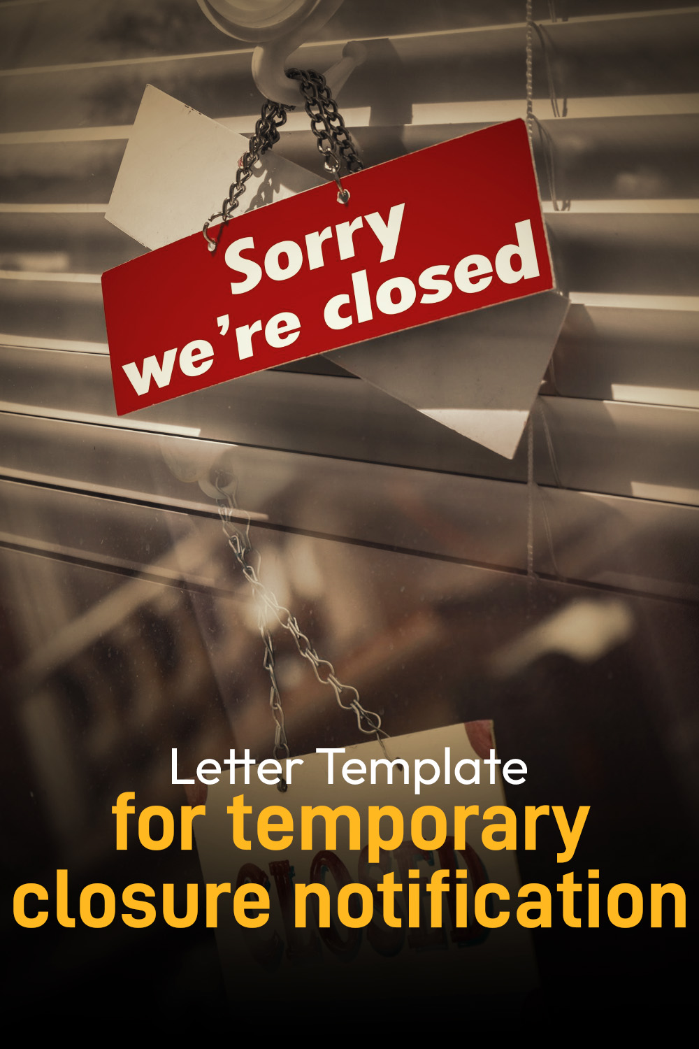 Letter Template For Temporary Closure Notification