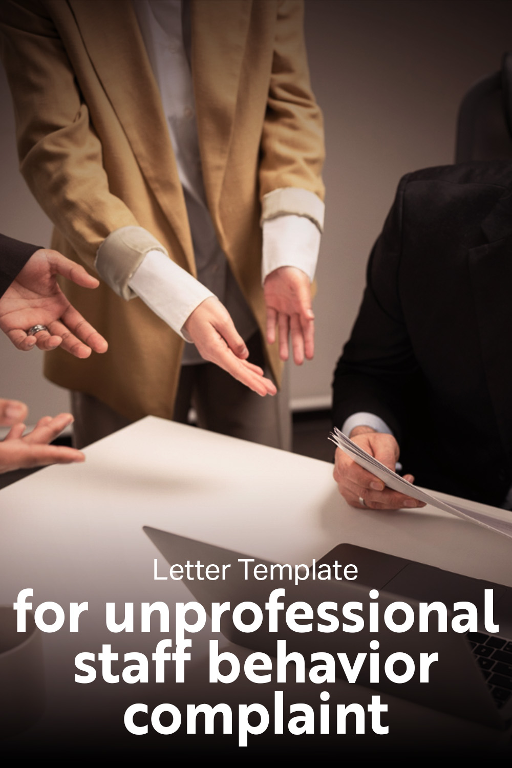 Letter Template For Unprofessional Staff Behavior Complaint