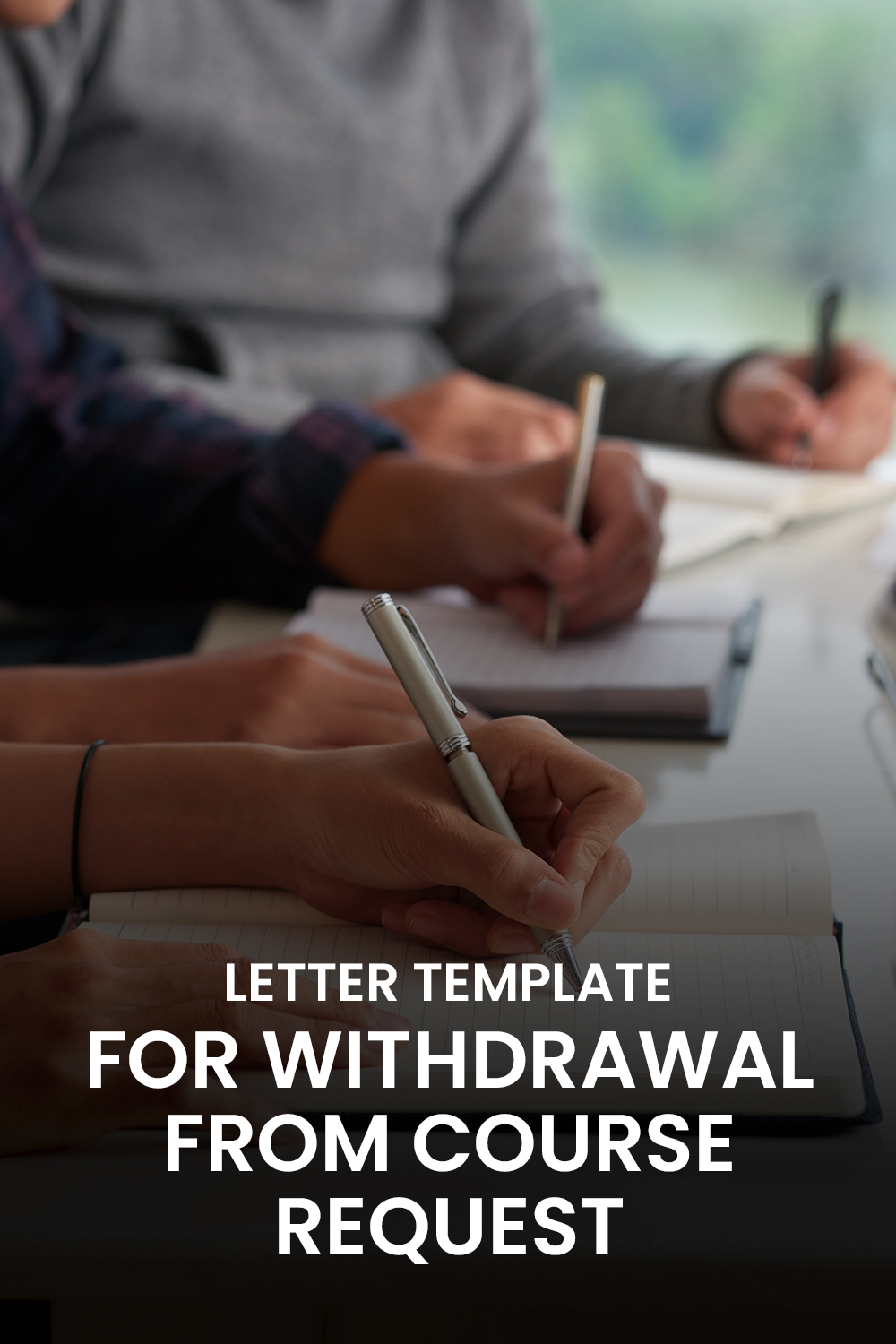 Letter Template For Withdrawal From Course Request