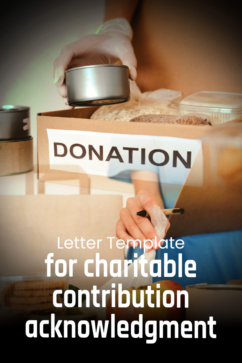 Letter Template For Charitable Contribution Acknowledgment