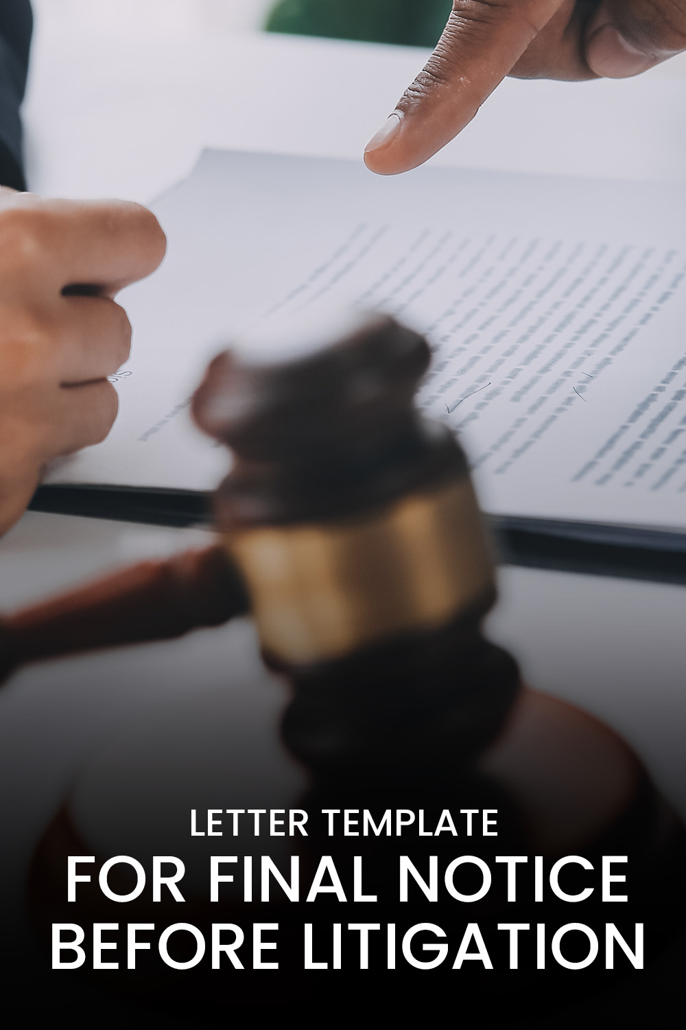 Letter Template For Final Notice Before Litigation