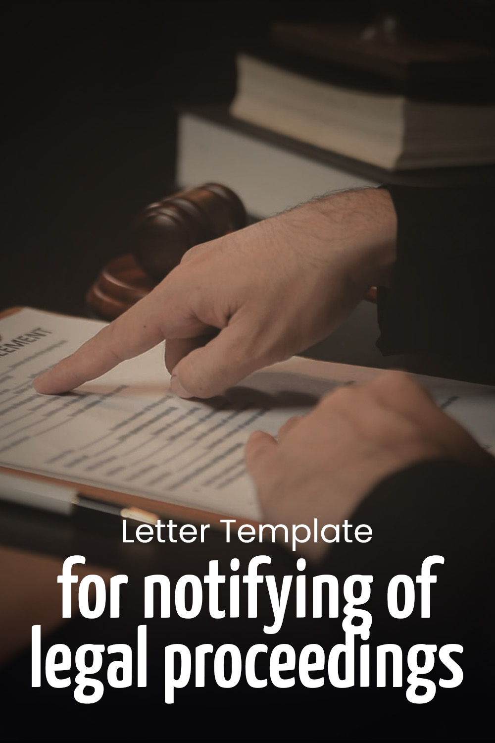 Letter Template For Notifying Of Legal Proceedings