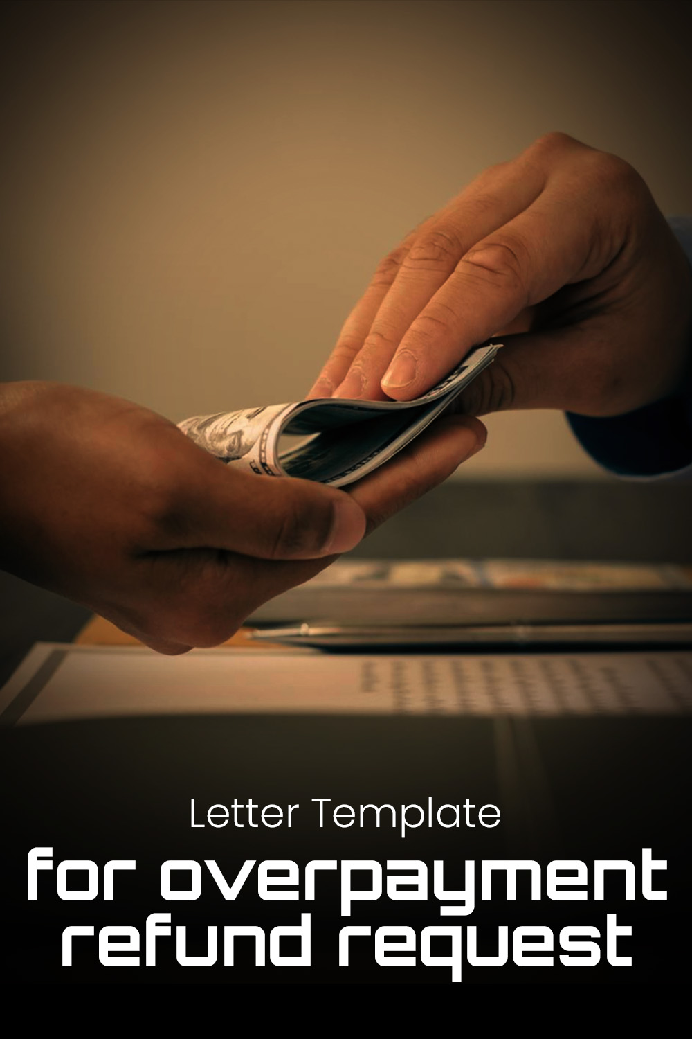 Letter Template For Overpayment Refund Request
