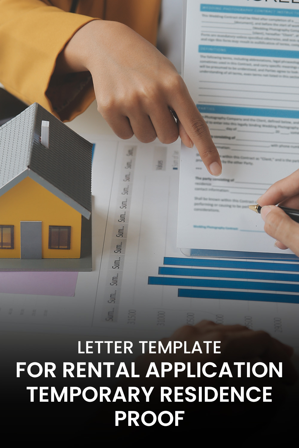 Letter Template For Rental Application Temporary Residence Proof