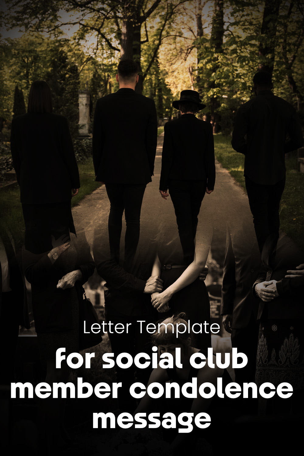 Letter Template For Social Club Member Condolence Message