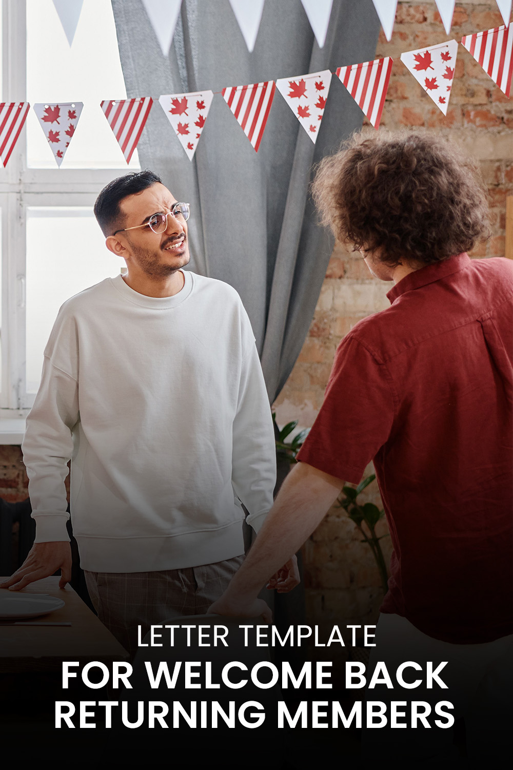 Letter Template For Welcome Back Returning Members
