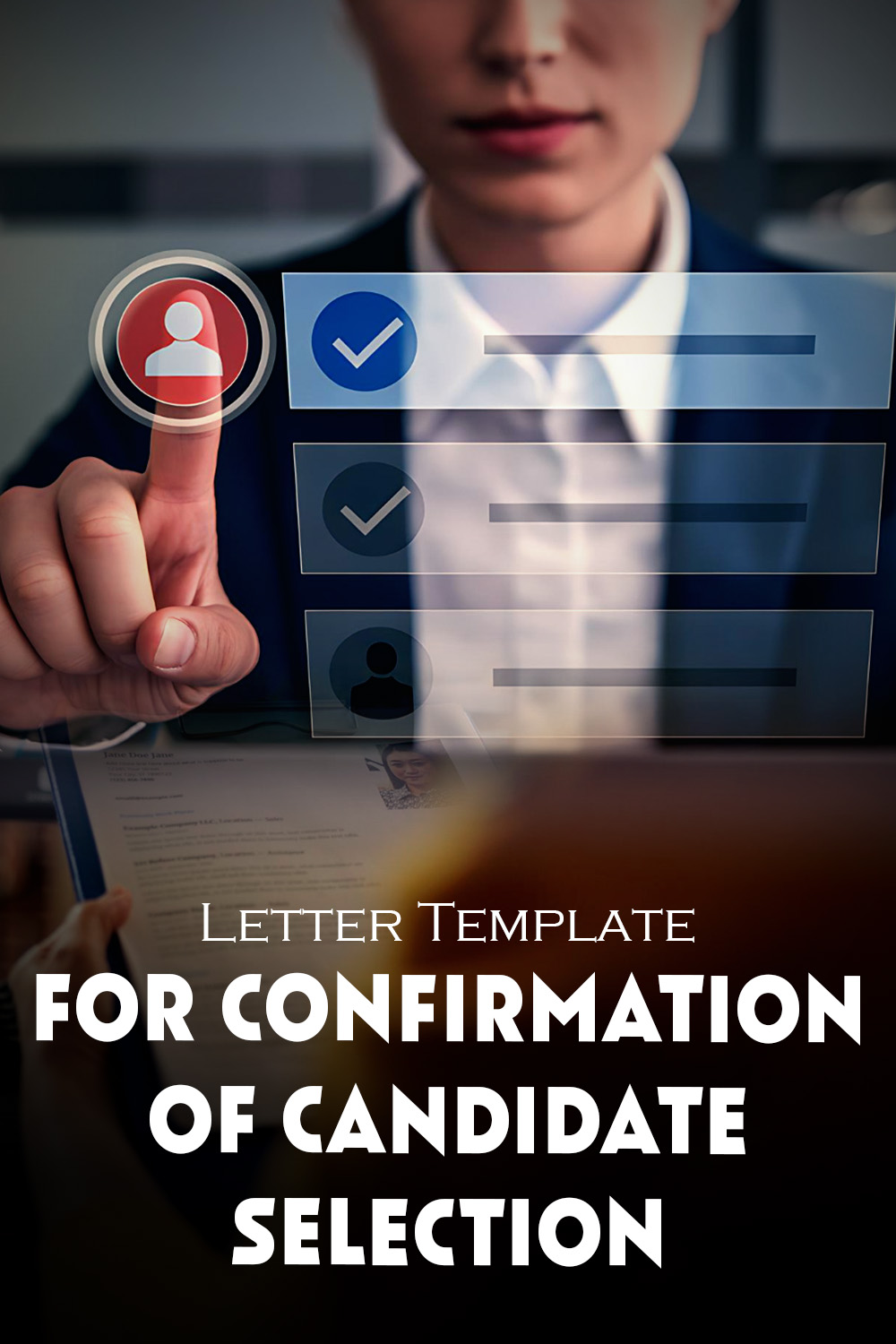 Letter Template For Confirmation Of Candidate Selection