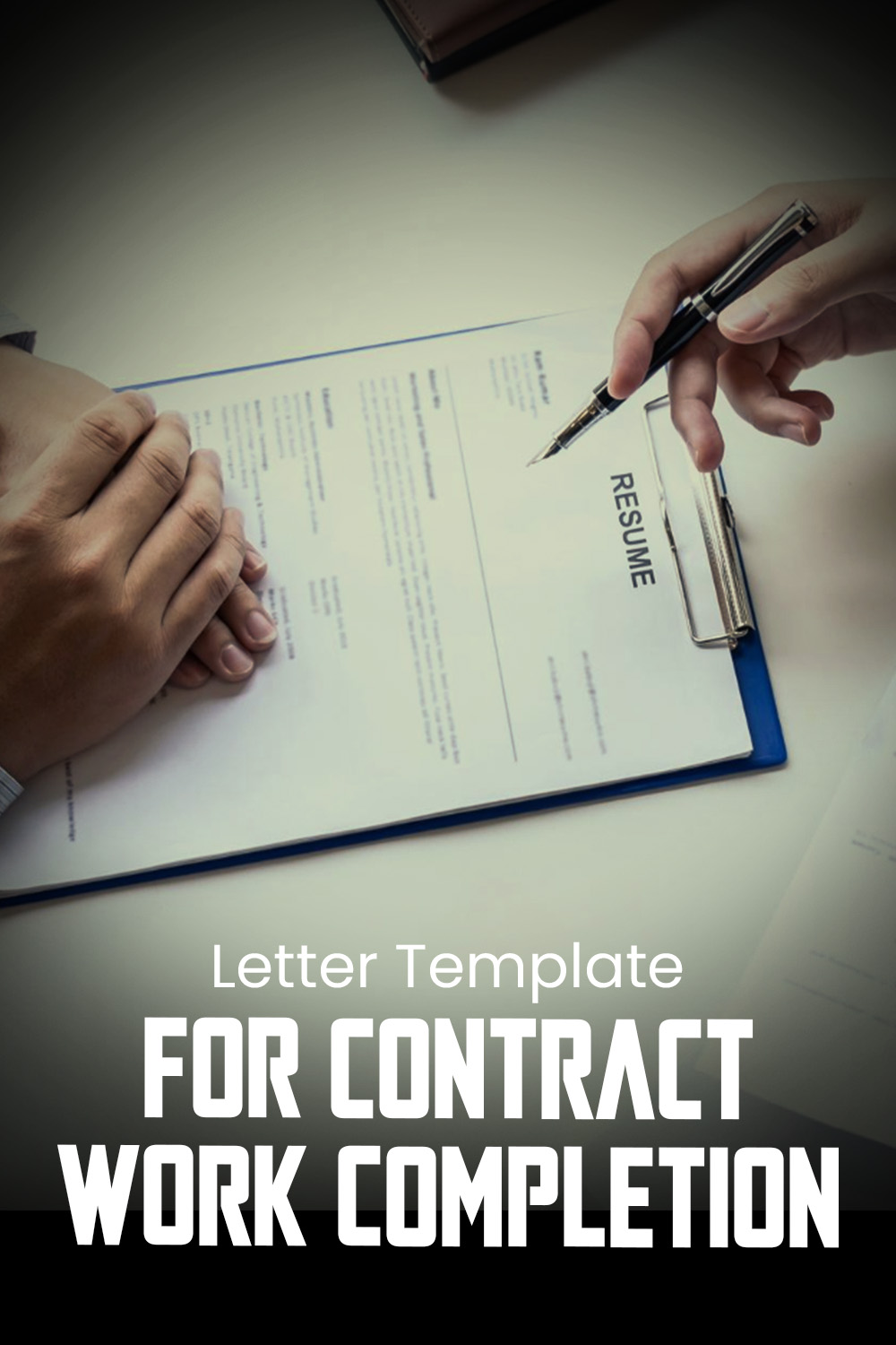Letter Template For Contract Work Completion