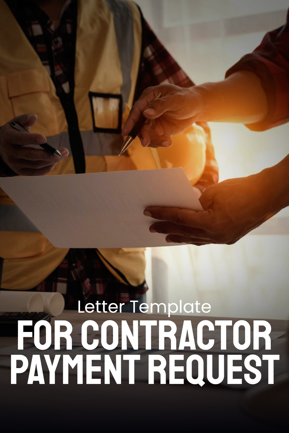 Letter Template For Contractor Payment Request