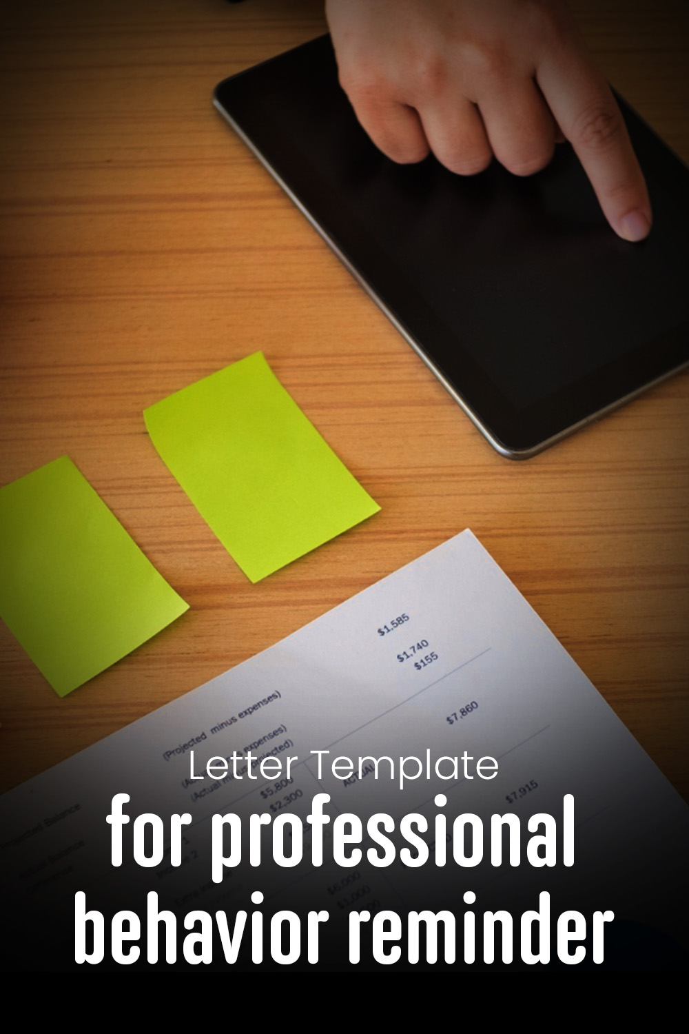 Letter Template For Professional Behavior Reminder