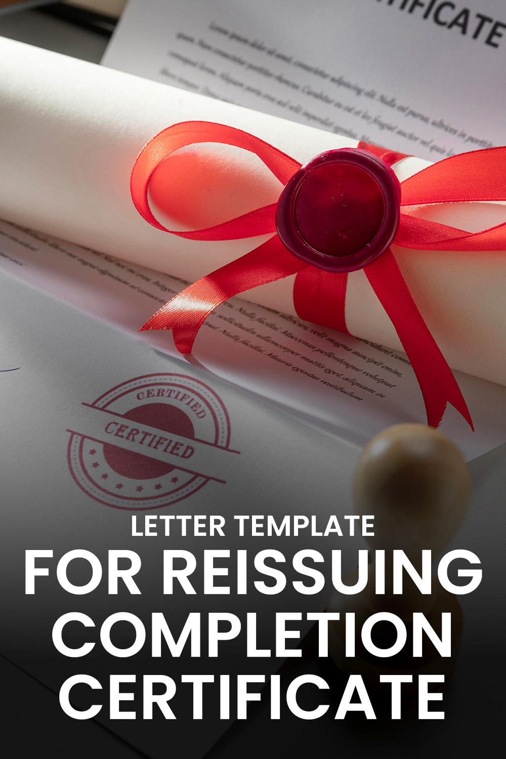 Letter Template For Reissuing Completion Certificate