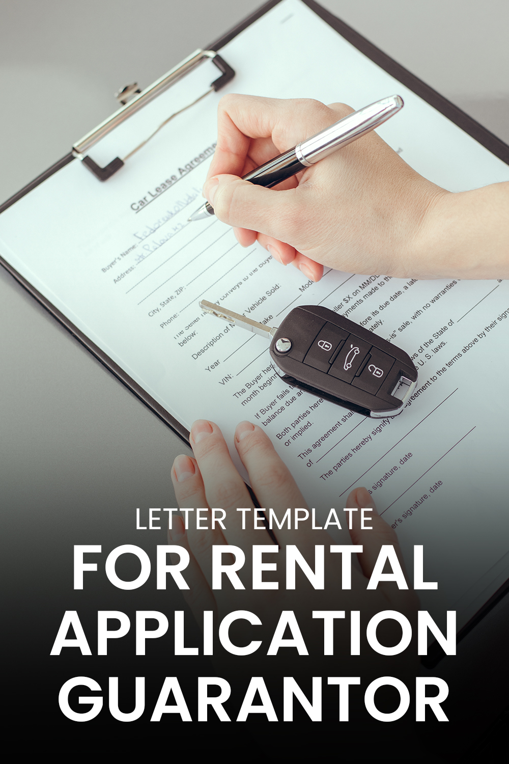 Letter Template For Rental Application Guarantor