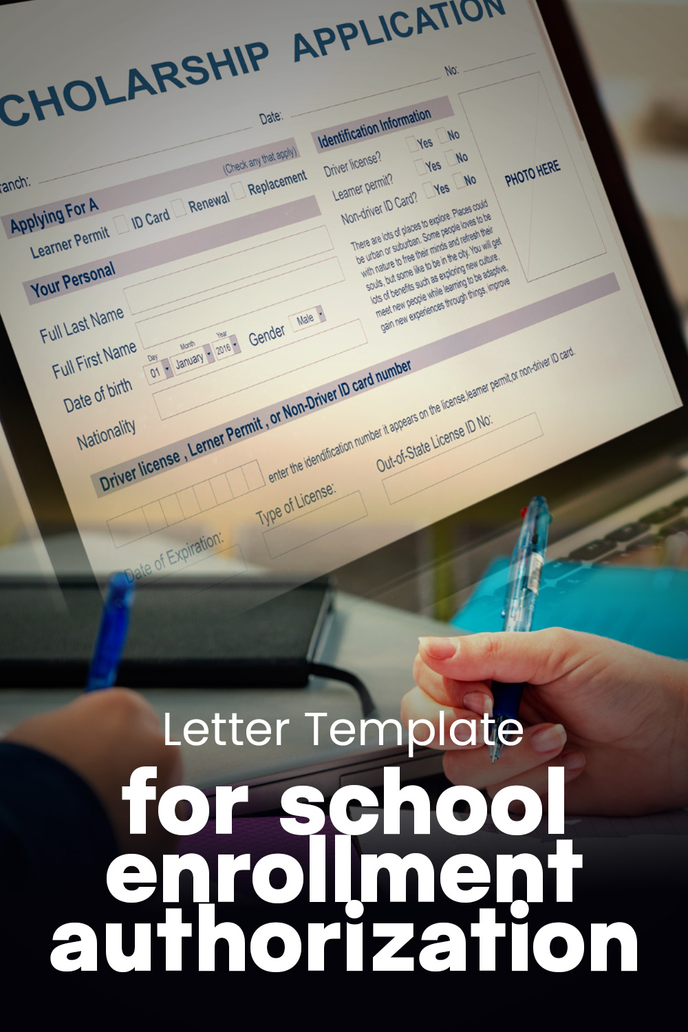 Letter Template For School Enrollment Authorization