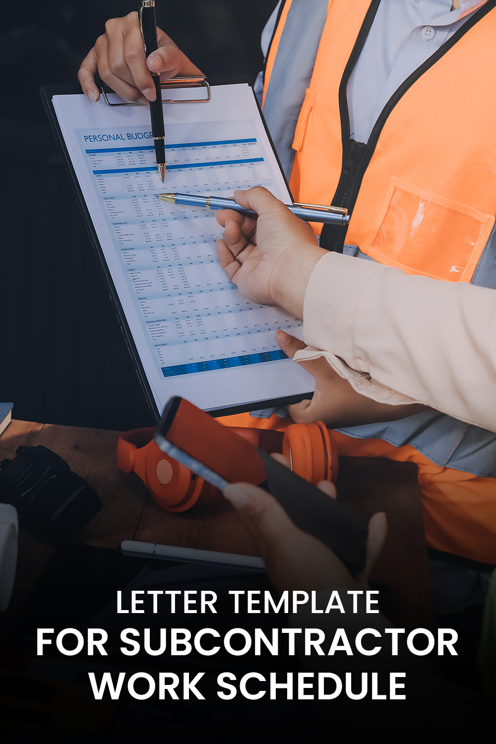 Letter Template For Subcontractor Work Schedule