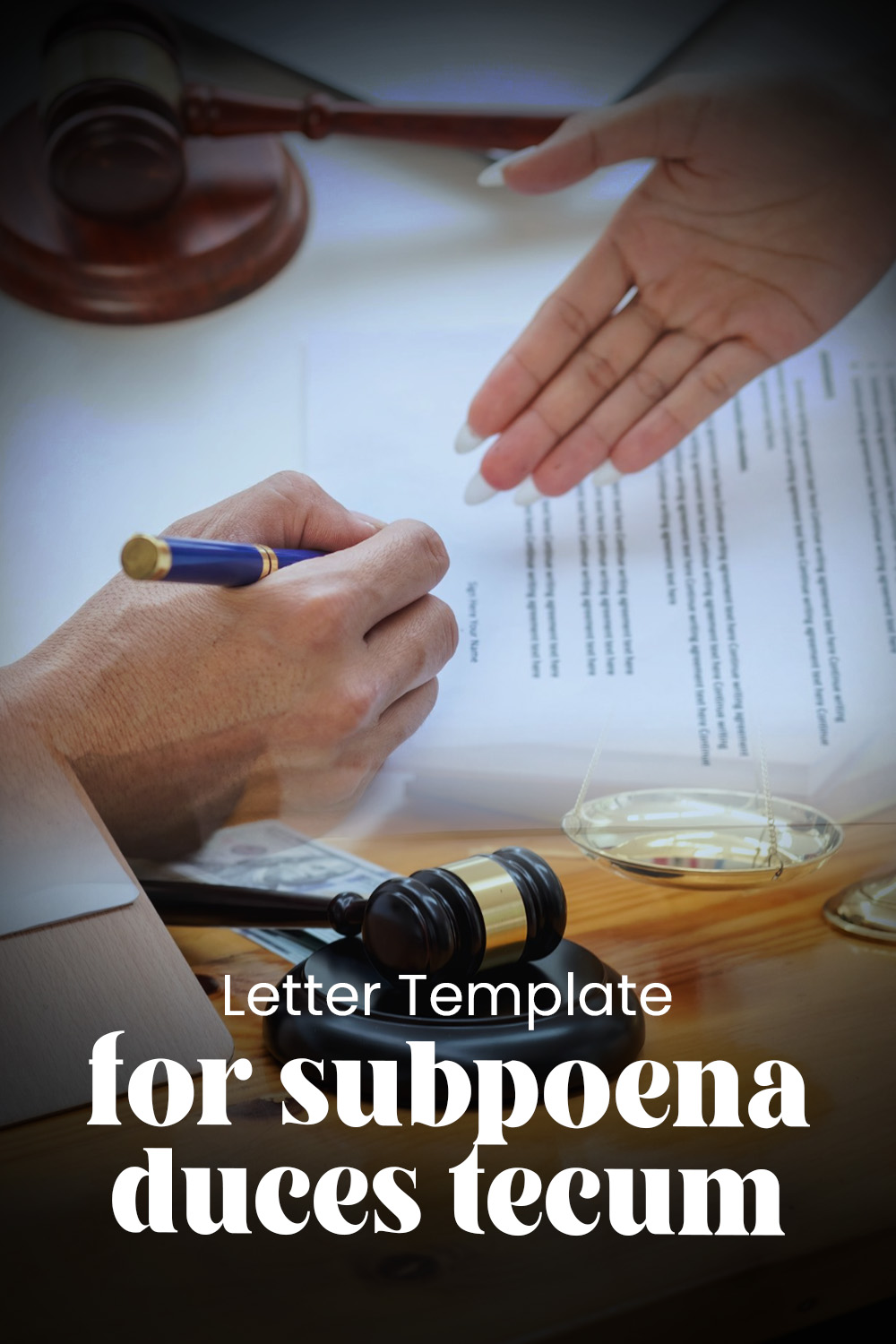 Letter Template For Subpoena Duces Tecum