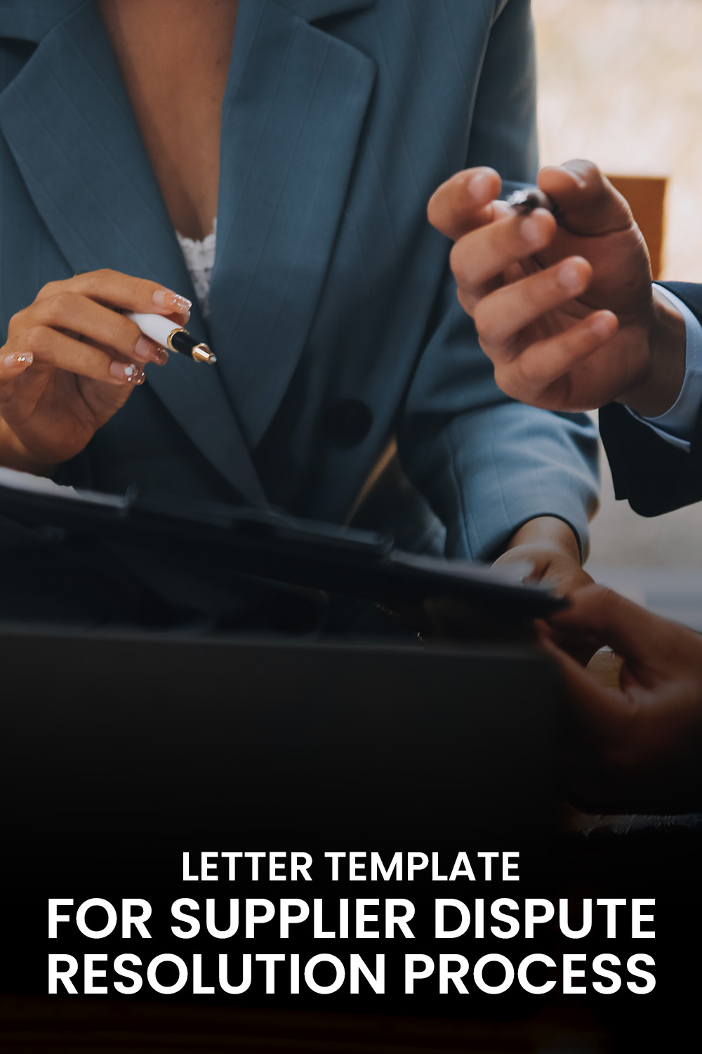 Letter Template For Supplier Dispute Resolution Process