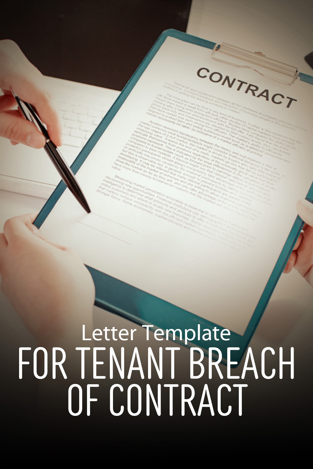 Letter Template For Tenant Breach Of Contract