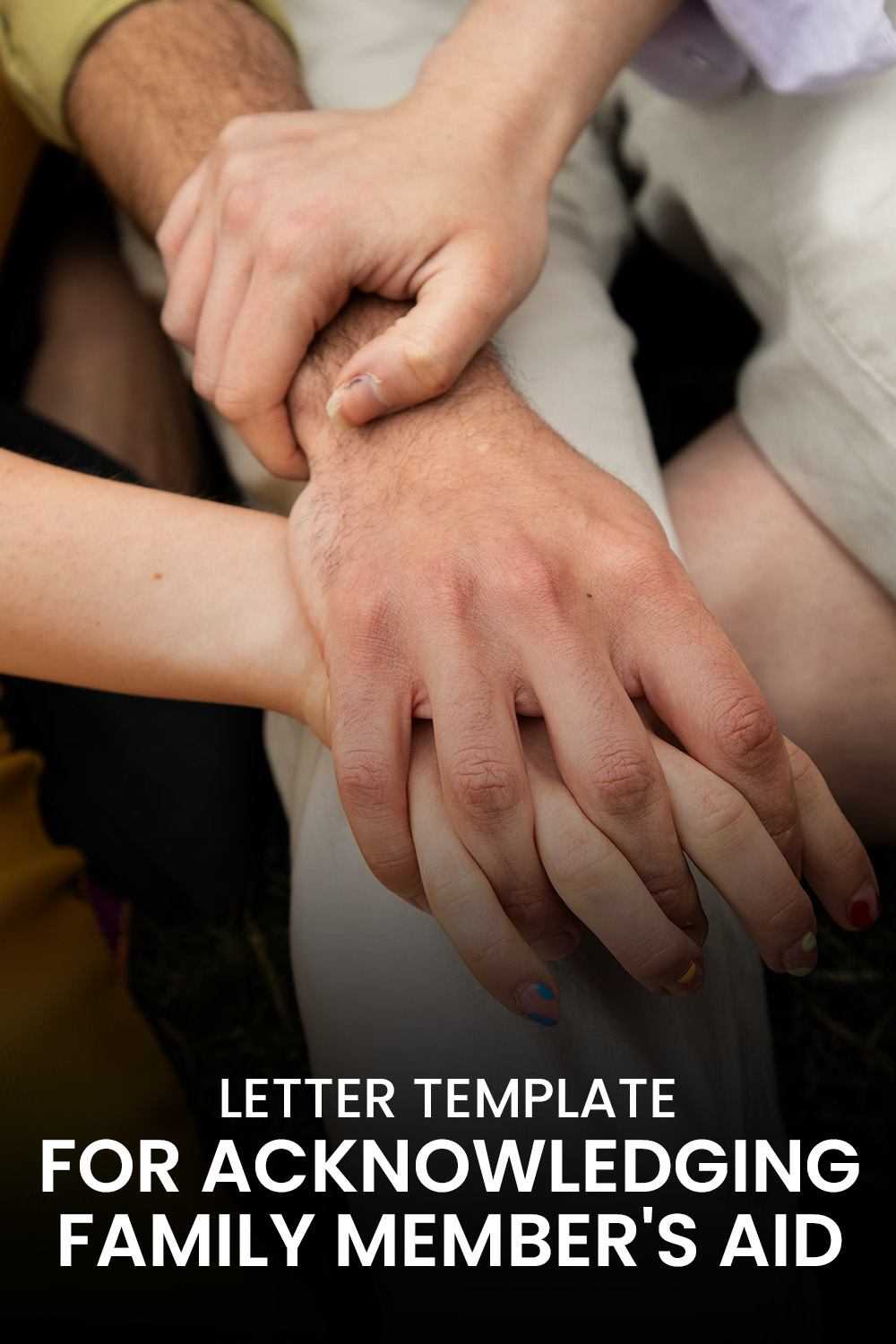 Letter Template For Acknowledging Family Member'S Aid